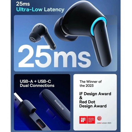 Наушники Baseus AeQur G10 Black - фото 26