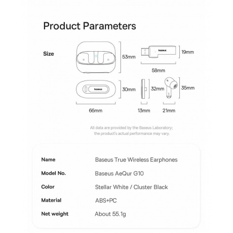 Наушники Baseus AeQur G10 Black - фото 27