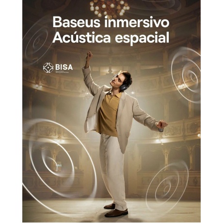 Наушники Baseus Bowie H1s Black - фото 24