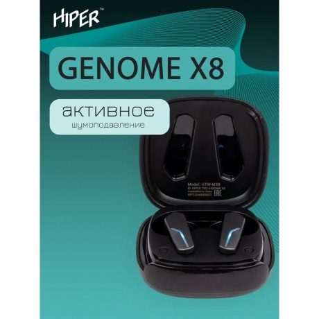 Наушники Hiper Genome X8 Black - фото 21