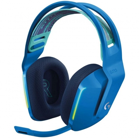 Наушники Logitech G733 LightSpeed (981-000945) Blue - фото 1