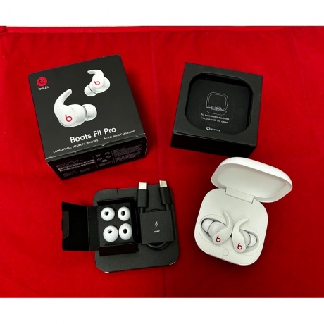 Наушники Beats Fit Pro White хорошее состояние - фото 5