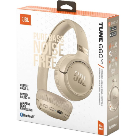 Наушники JBL Tune 680NC (JBLT680NCBEG) Beige - фото 8