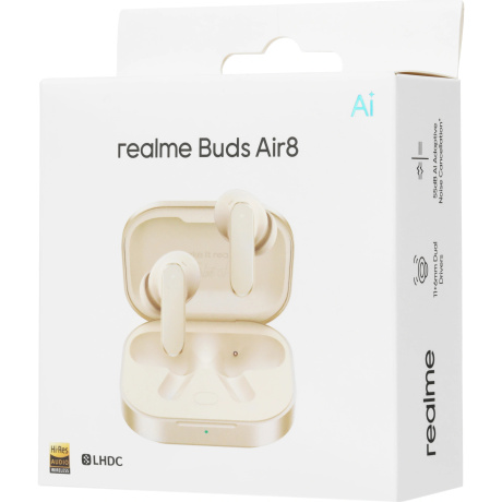 Наушники Realme RMA2503 (Buds Air 8) Золотой - фото 4