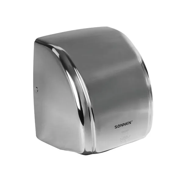 Сушилка для рук SONNEN HD-230S, 2100 Вт, нержавеющая сталь, антивандальная, хром 604195 - фото 1