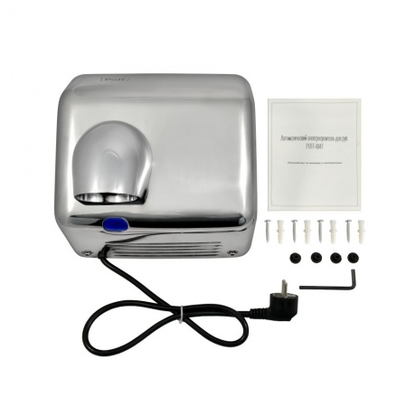 Сушилка для рук Puff 8847 2300Вт хром - фото 6