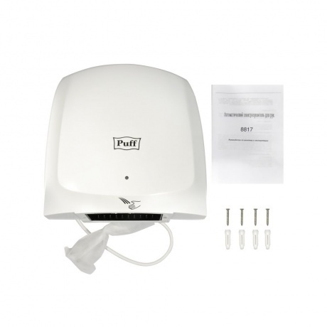 Электросушитель для рук "Puff-8817", белый, 1,8 кВт - фото 6