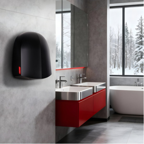 Сушилка для рук электрическая Royal Thermo RTHD-1100 Black - фото 7