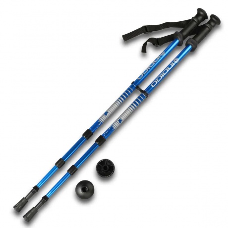 Палки для скандинавской ходьбы Indigo SL-1-3 65-135 см Blue - фото 5