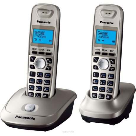 Радиотелефон Panasonic KX-TG2512RUN платиновый