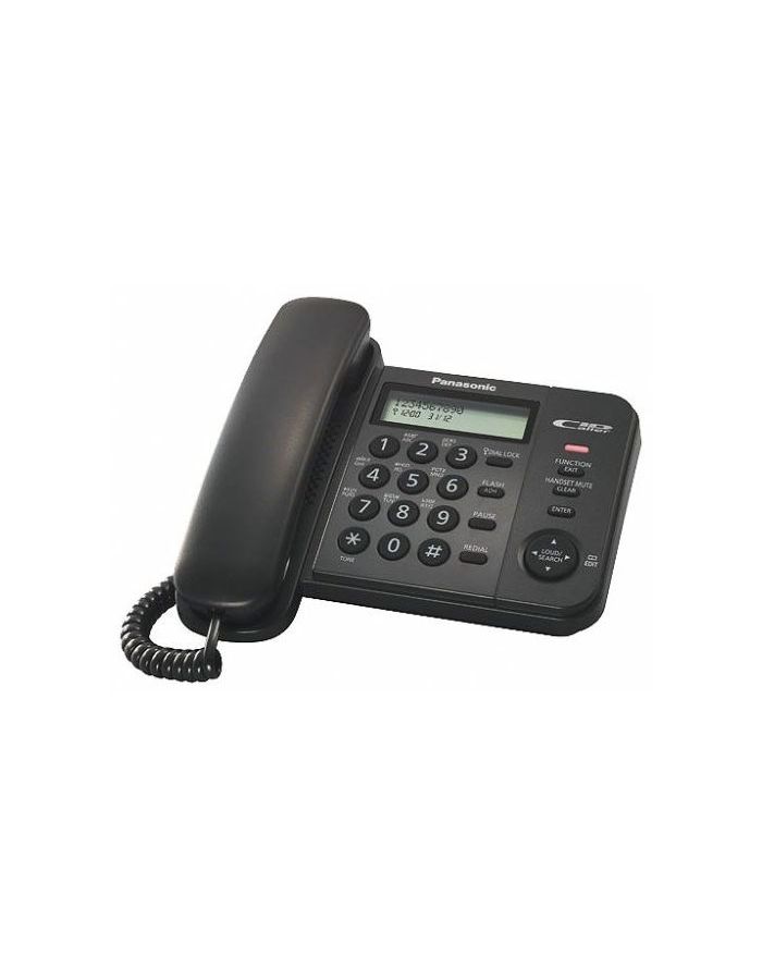 цена Телефон проводной Panasonic KX-TS2356RUB черный