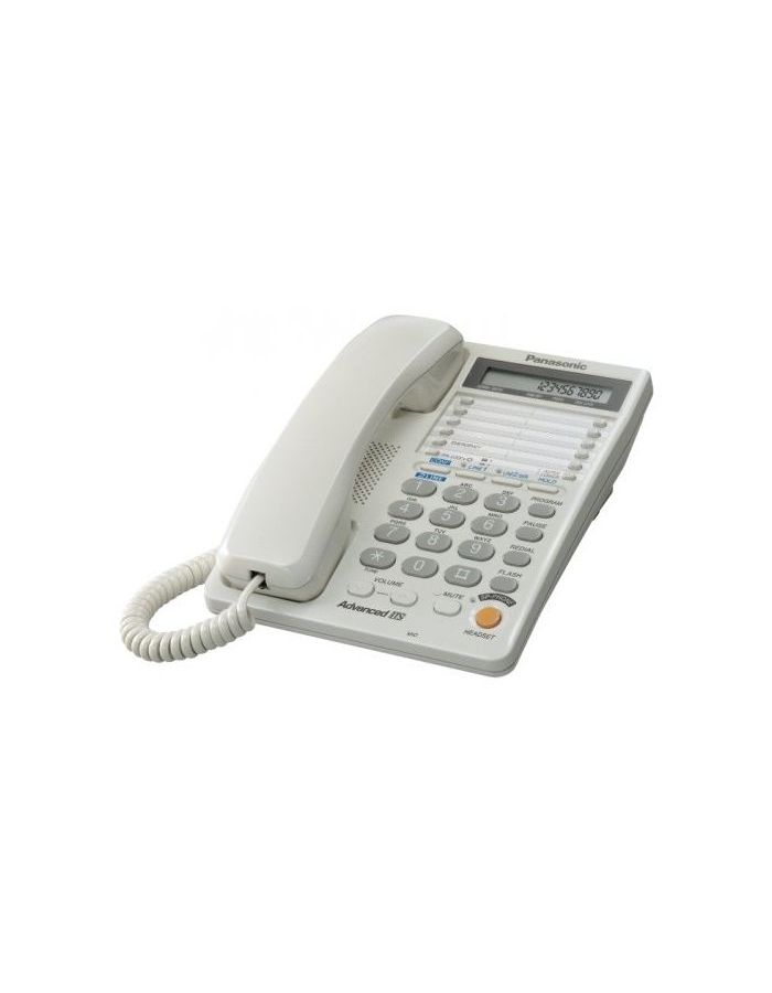 Телефон проводной Panasonic KX-TS2368RUW белый цена и фото
