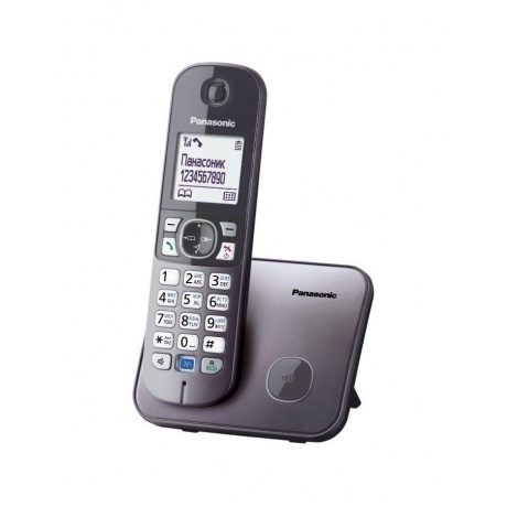Радиотелефон Panasonic KX-TG6811RUM серый - фото 2