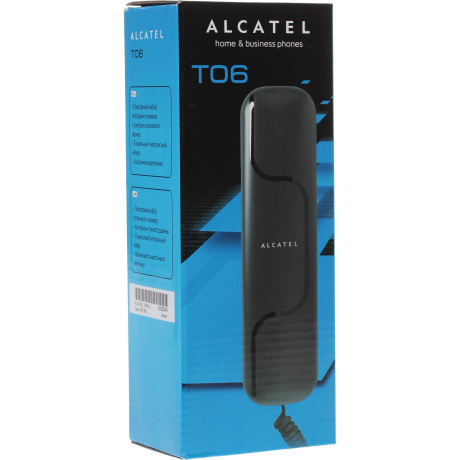 Телефон проводной Alcatel T06 black - фото 9