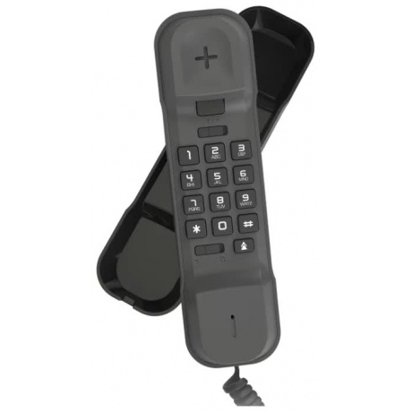 Телефон проводной Alcatel T06 black - фото 2