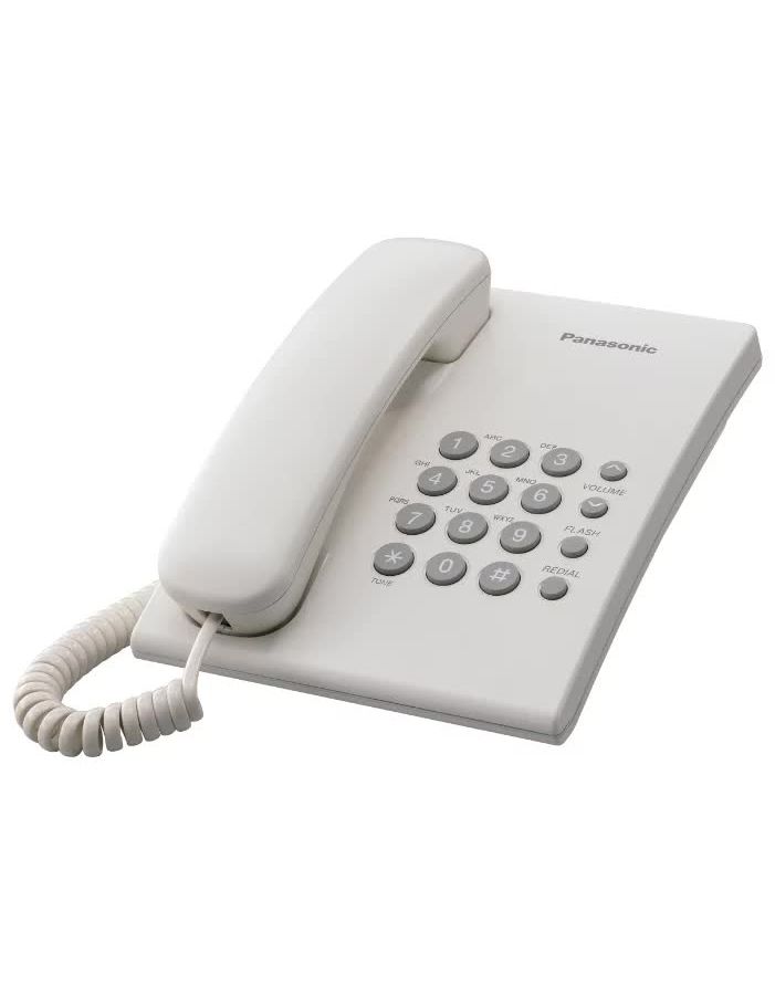 Телефон проводной Panasonic KX-TS2350 RUW телефон panasonic kx ts2350 серый