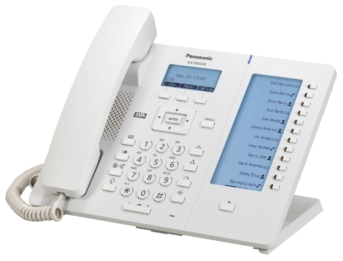VoIP-телефон Panasonic KX-HDV230RU белый