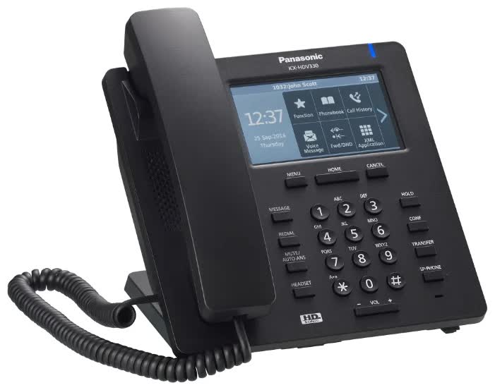 VoIP-телефон Panasonic KX-HDV330RUB черный