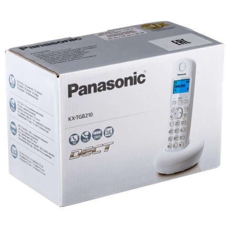 Радиотелефон Panasonic KX-TGB210RUW - фото 6