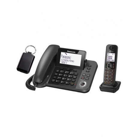 Радиотелефон Panasonic KX-TGF320RUM черный - фото 2