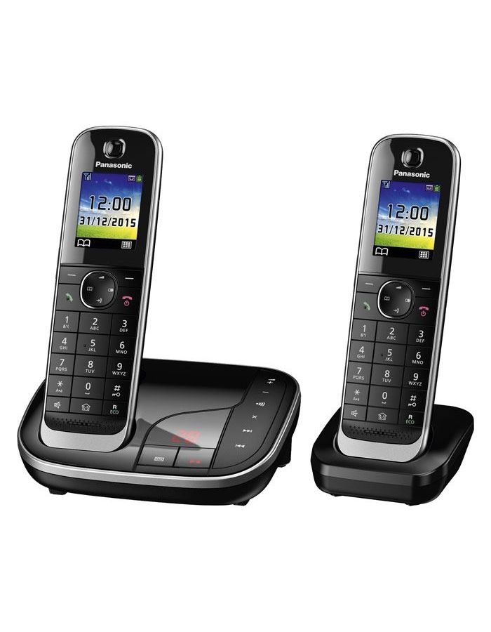 Радиотелефон Panasonic KX-TGJ322RUB черный телефон panasonic kx tgj322rub черный