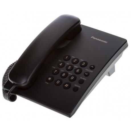 Телефон Panasonic KX-TS2350RUB черный - фото 2