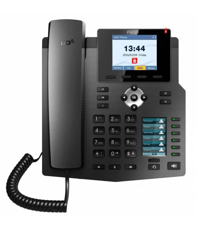 VoIP-телефон Fanvil X4 черный voip телефон fanvil x1sg черный