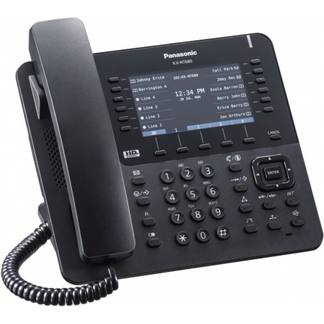 VoIP-телефон Panasonic KX-NT680RU-B черный - фото 2