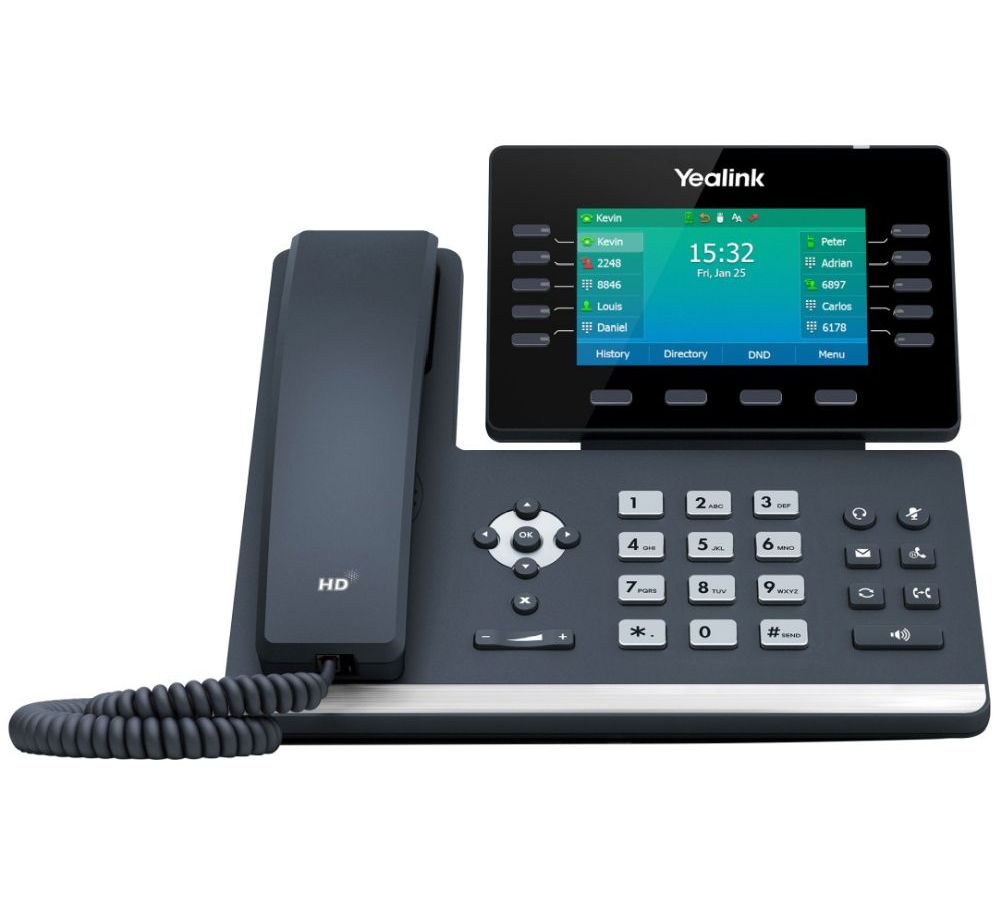 VoIP-телефон Yealink SIP-T54W черный voip телефон yealink sip t53w черный