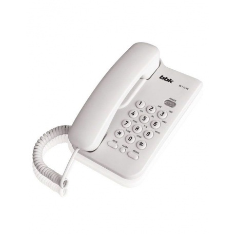 Телефон проводной BBK BKT-74 RU белый