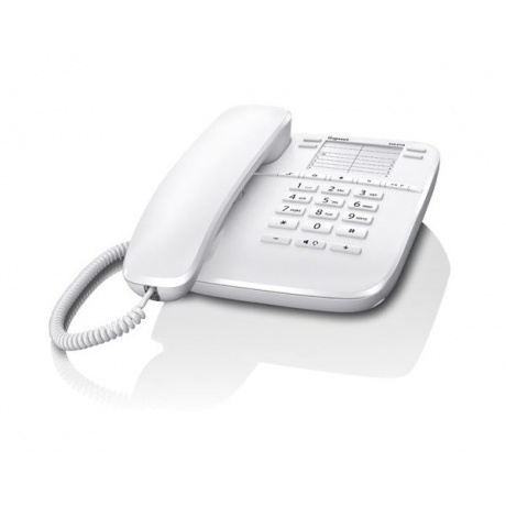 Телефон проводной Gigaset DA410 белый - фото 3