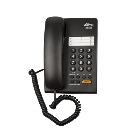 Телефон Ritmix RT-330 black - фото 2