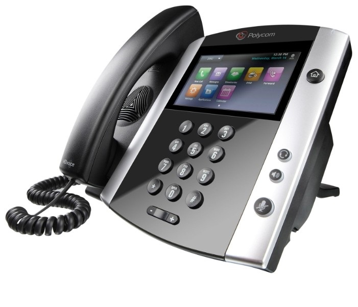 

VoIP-телефон Polycom VVX 600, Черный