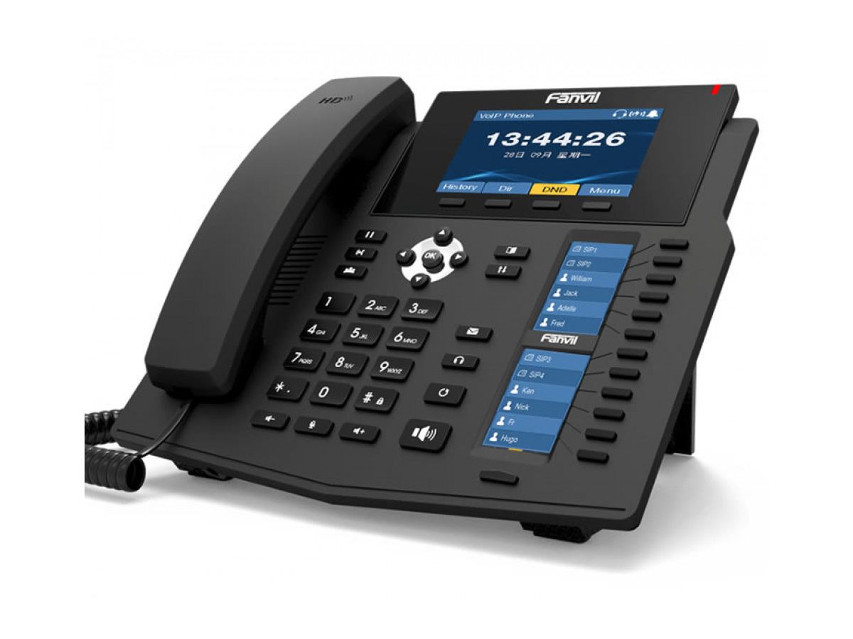 VoIP-телефон Fanvil X6U черный