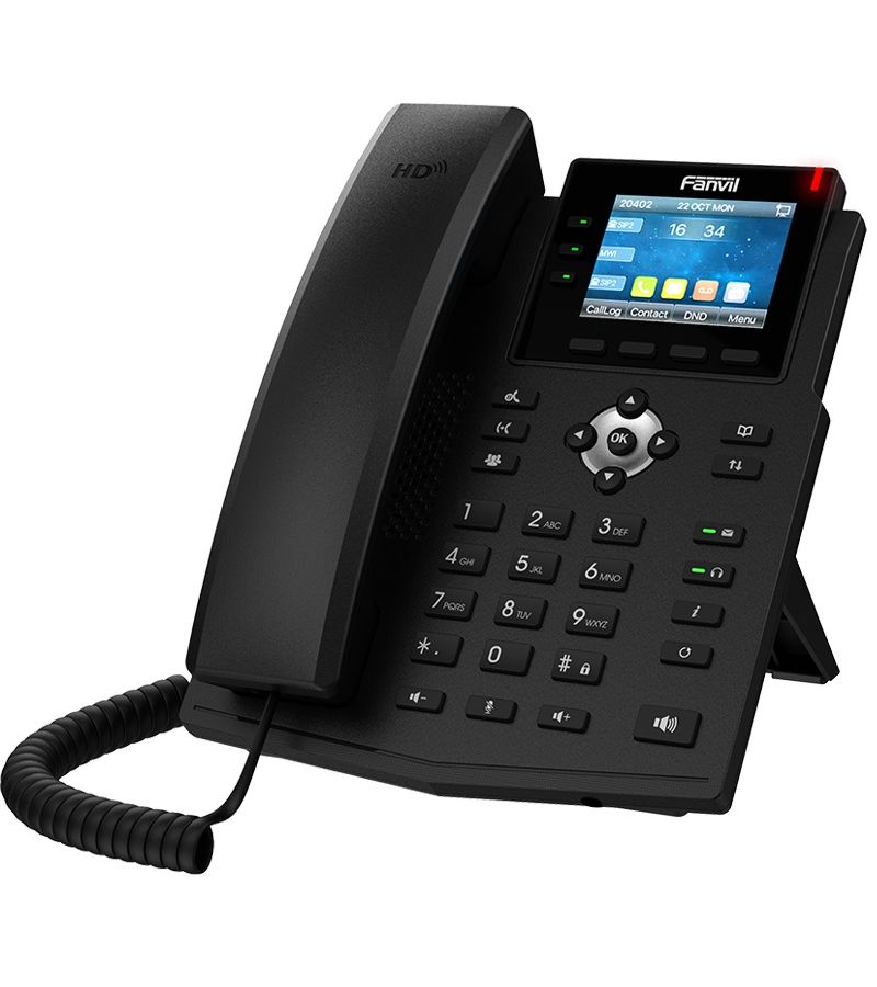 VoIP-телефон Fanvil X3U черный электронный переключатель ehs jabra ehs link dhsg для телефонов avaya серии 1600 6900 14201 35