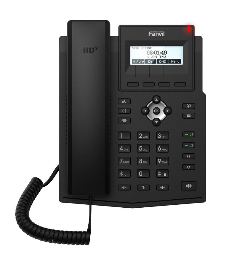 VoIP-телефон Fanvil X1S черный voip телефон fanvil x2c черный