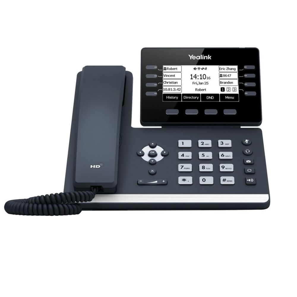 VoIP-телефон Yealink SIP-T53 без БП телефон sip yealink sip t53w черный упак 1шт