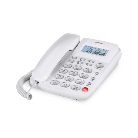 Телефон проводной teXet TX-250 White - фото 2
