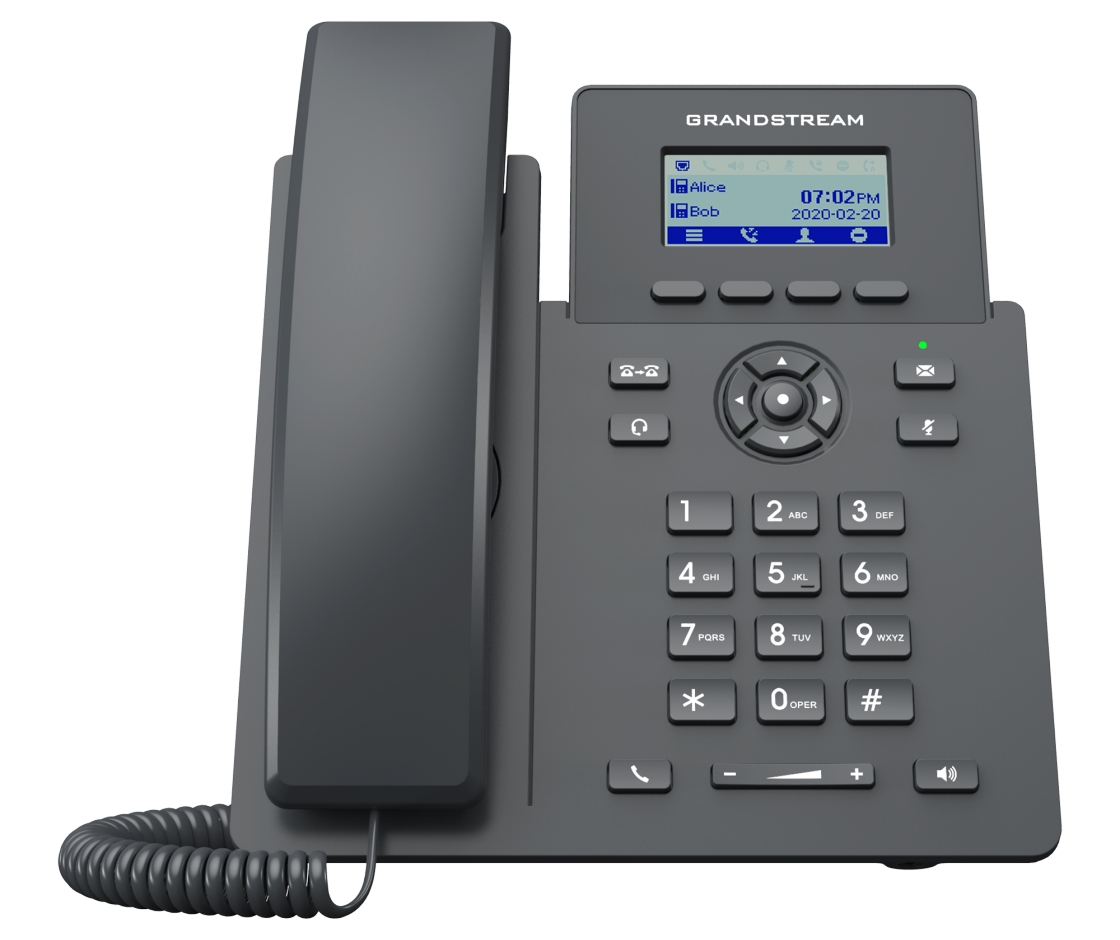 VoIP-телефон Grandstream GRP2601P черный grandstream grp2602p ip телефон poe 2 линейный ehs gdms hd audio