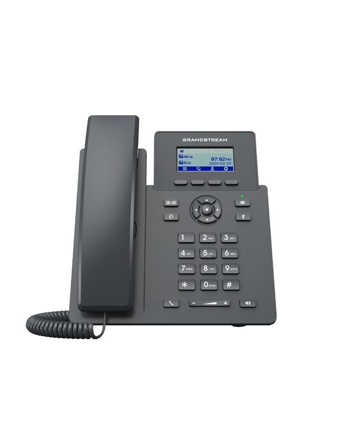 VoIP-телефон Grandstream GRP2601 черный шлюз voiceip grandstream gxw 4216 16xfxs 1xeth sip бп