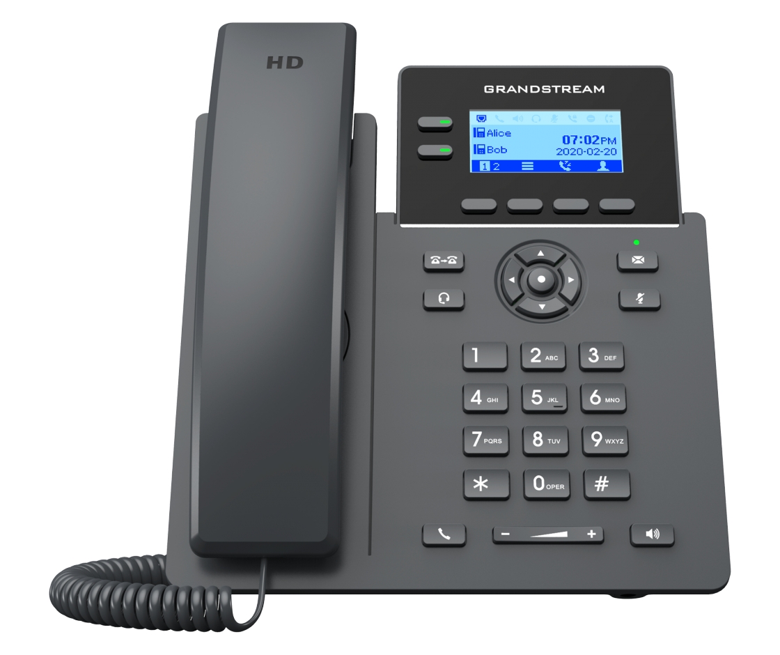 VoIP-телефон Grandstream GRP2602 черный голосовой шлюз grandstream gxw 4216