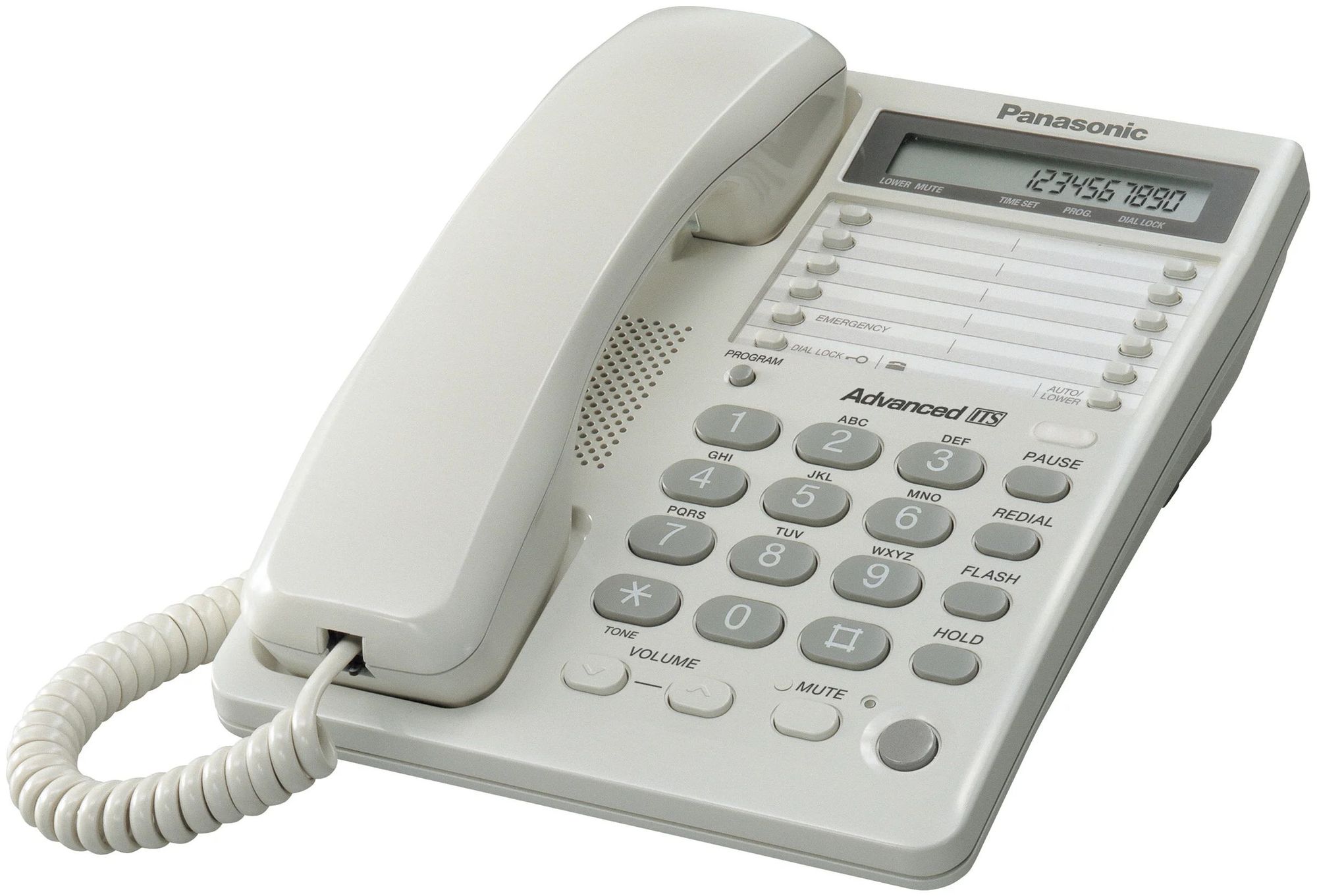 Телефон проводной Panasonic KX-TS2362RUW белый уцененный (гарантия 14 дней)