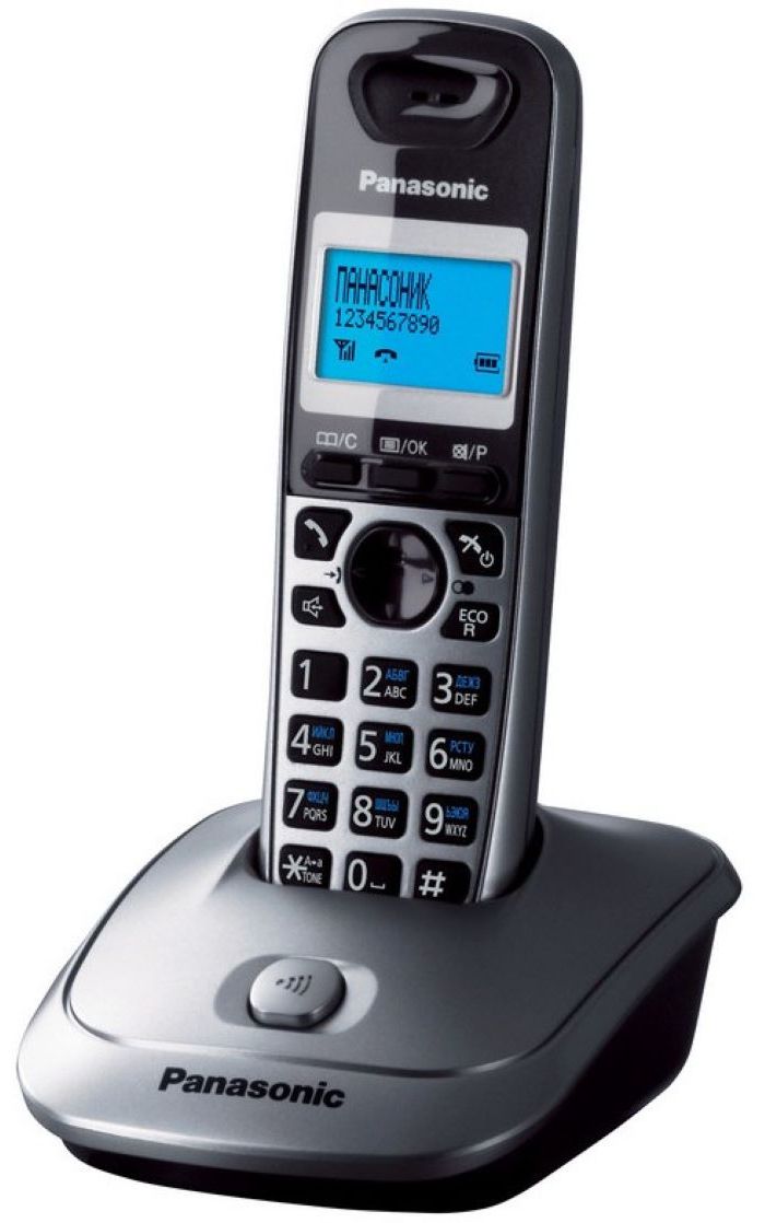Радиотелефон Panasonic KX-TG2511RUM серый металлик радиотелефон panasonic kx tg2511rum серый