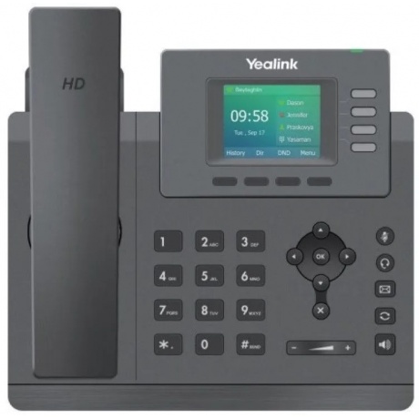 Телефон Yealink SIP-T33G SIP-телефон, 4 аккаунта, цветной экран, PoE, GigE - фото 2