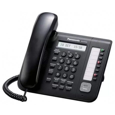 Телефон проводной Panasonic KX-NT551RU IP - фото 2
