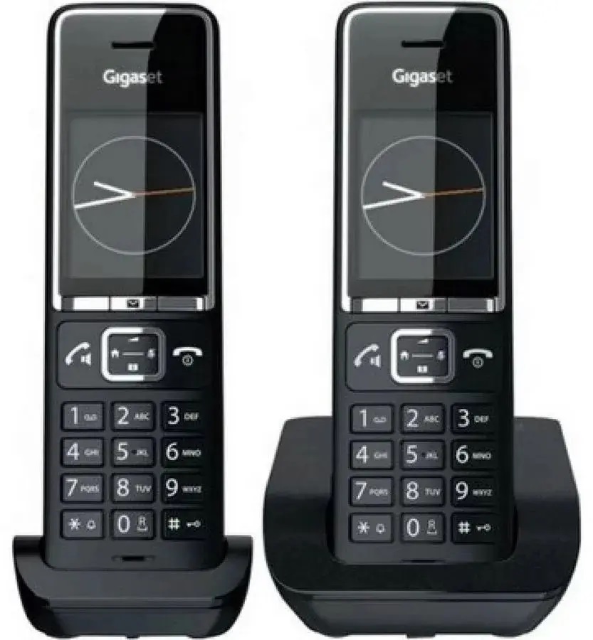 Радиотелефон Gigaset Comfort 550A Duo Rus черный (L36852-H3021-S304) р телефон dect gigaset as690 duo rus черный труб в компл 2шт аон