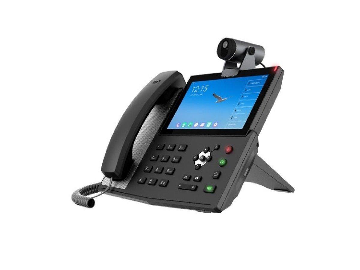 Телефон IP Fanvil X7A+CM60 черный fanvil cs30 speakerphone 360°omnidirectional voice pickup nfc bluetooth and usb