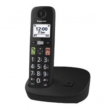 Радиотелефон Panasonic KX-TGU110RUB черный - фото 2