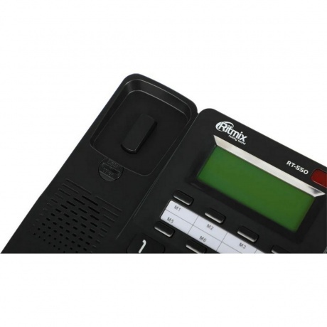 Телефон проводной Ritmix RT-550 черный - фото 13