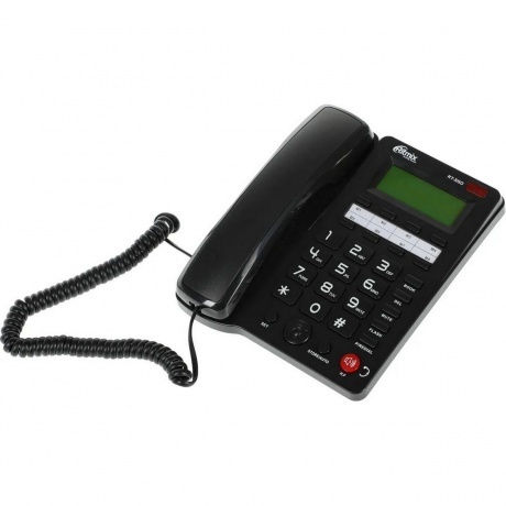 Телефон проводной Ritmix RT-550 черный - фото 6